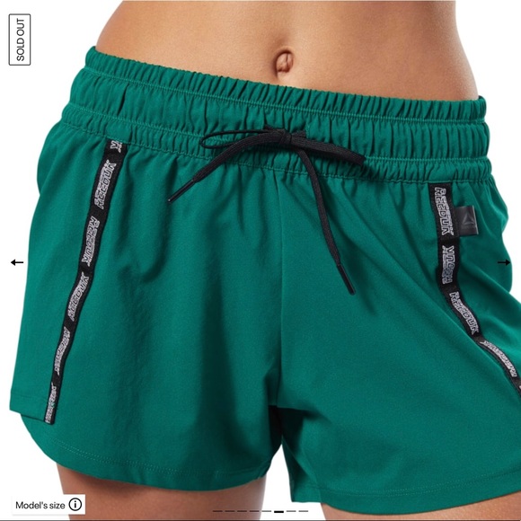 Reebok Meet You There Short SIZE S Clover Green - Picture 5 of 9